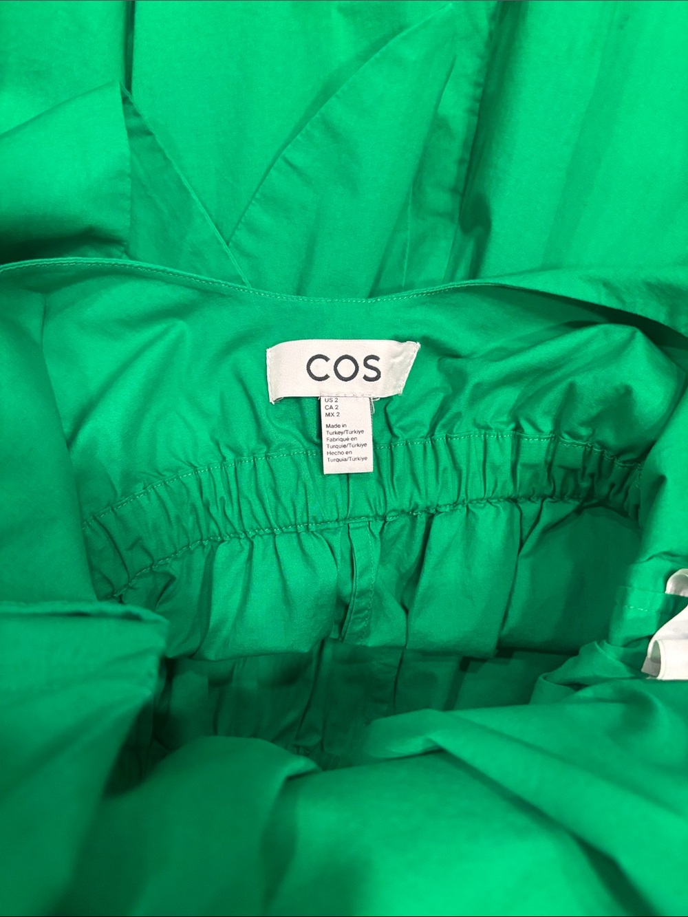 COS Green Wide-Leg Jumpsuit with Square Neck - Picture 4 of 6